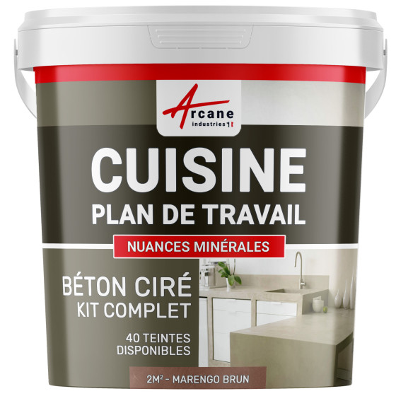 1-Main-BETON CIRE CUISINE - Kit Complet  - 2m2 - marengo brun