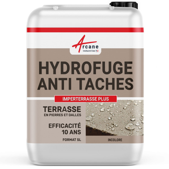 Hydrofuge oléofuge terrasse : IMPERTERRASSE PLUS-5L-env-30m2-Incolore-Couleur / Aspect Hydrofuge oléofuge terrasse : IMPERTERRASSE PLUS-5L-env-30m2-Incolore-Couleur / Aspect