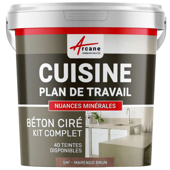 1-Main-BETON CIRE CUISINE - Kit Complet- kit 5m2 - marengo brun