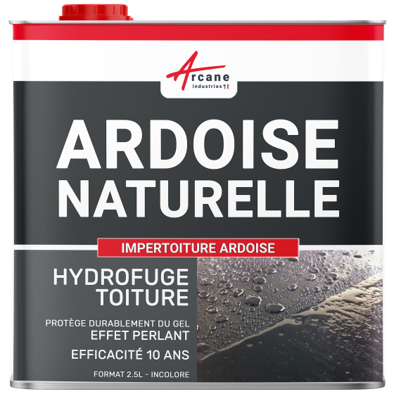 Hydrofuge imperméabilisant incolore pour toiture en ardoise: IMPERTOITURE ARDOISE-2-5L-Transparent-Couleur / Aspect