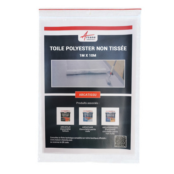 Bande de renfort étanchéité des fissures toiture et terrasse - ARCATISSU 1m X 10m