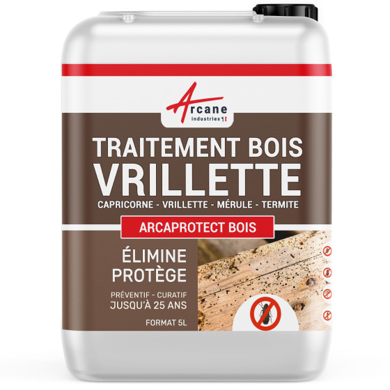 Traitement Vrillette du Bois - Anti Xylophage - 5L
