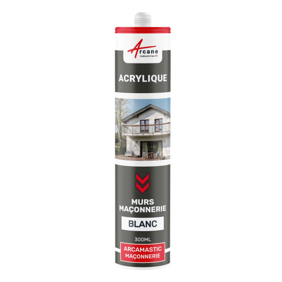 Mastic Acrylique Murs et Maçonnerie: ARCAMASTIC MACONNERIE - Couleur / Aspect : Mastic Acrylique Murs et Maçonnerie: ARCAMASTIC MACONNERIE - Couleur / Aspect :