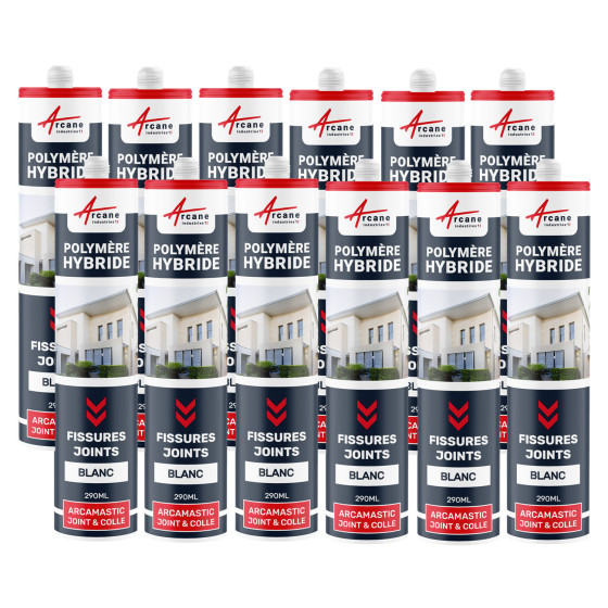 Mastic Polymere Hybride Fissures et Joints : ARCAMASTIC JOINT ET COLLE - Couleur / Aspect  :