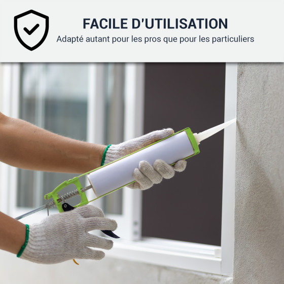 Kitpistool voor siliconen, acryl, polyurethaan lijm en mastiek