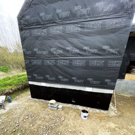 Bitumineuze Waterdichtmakende Pleister voor Fundering Metselwerk Huis: ARCAFONDATION