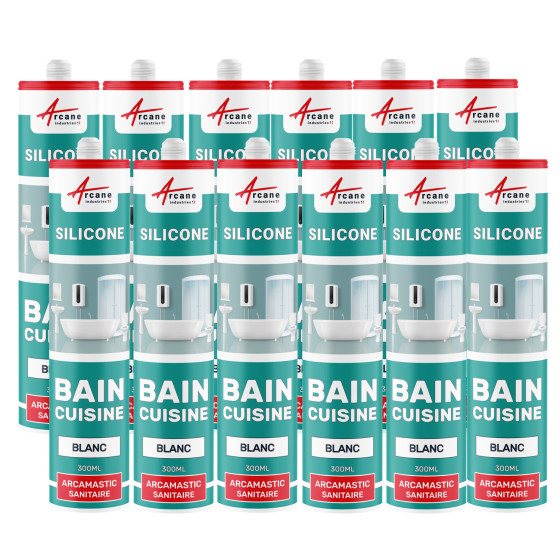 Joint Silicone Douche, Salle de bain, Cuisine : ARCAMASTIC SANITAIRE - Couleur / Aspect  :