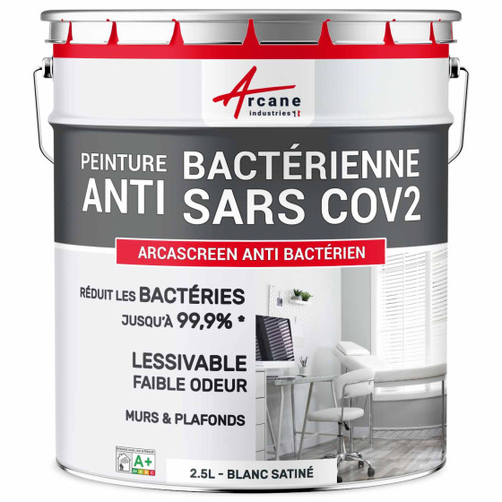 Peinture anti bactérienne, mur et plafond : Arcascreen Anti Bactérien  Couleur / Aspect