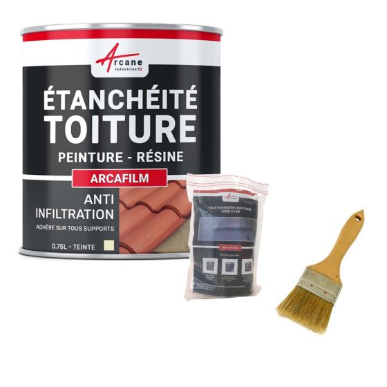Kit de résine d'étanchéité tuile et toiture: ARCAFILM PACK- Couleur / Aspect