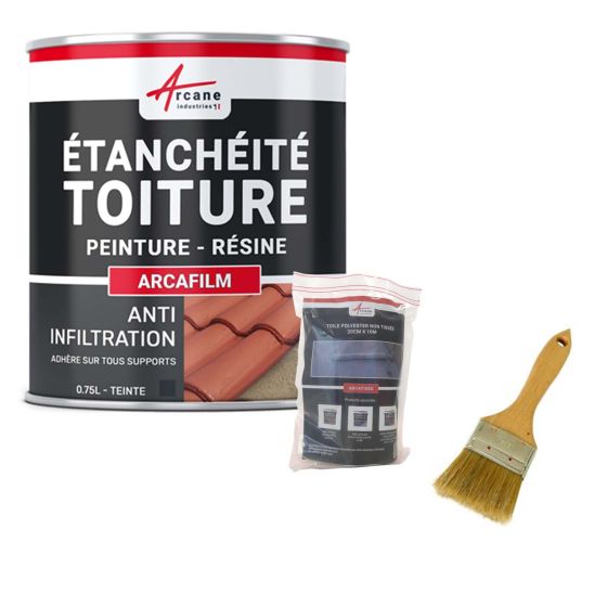 Kit de résine d'étanchéité tuile et toiture: ARCAFILM PACK- Couleur / Aspect Kit de résine d'étanchéité tuile et toiture: ARCAFILM PACK- Couleur / Aspect
