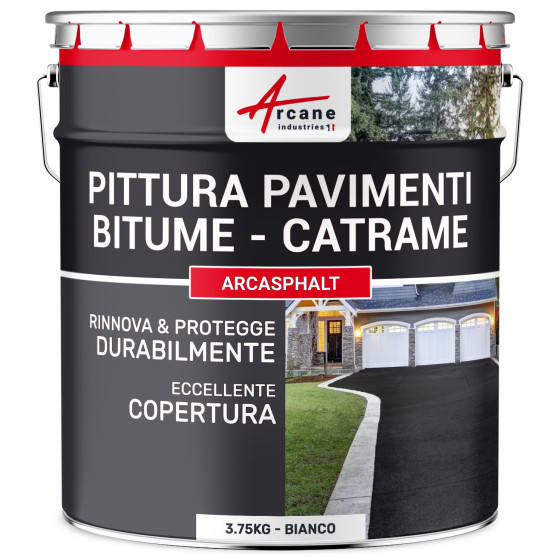 ARCASPHALT 3.75 kg  (7.5 m² in 2 strati) Bianco