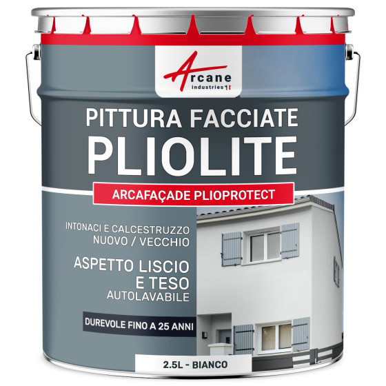 Pittura Esterna Pliolite  - ARCAFAÇADE PLIOPROTECT 2.5 L (+ o - 20 m² in 1 strato) Bianco