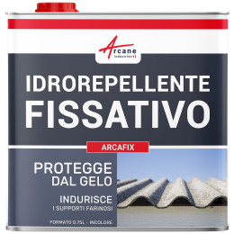 Fissativo idrorepellente per supporti friabili anti-polvere: ARCAFIX 0.75 L (fino a 3.75m²)