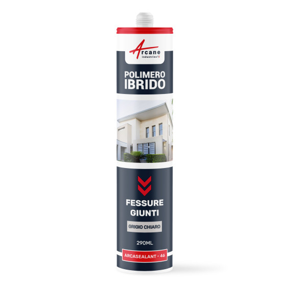 Mastice Polimero Ibrido per Fessure e Giunti: ARCASEALANT - 46 290 ml x 1 Grigio Chiaro