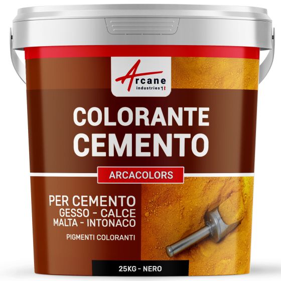 Colorante per cemento per intonaco, malta e cemento - ARCACOLORS 25 kg Nero
