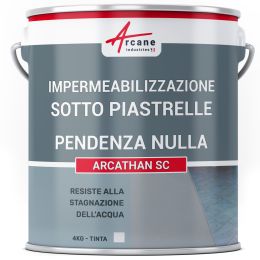 Resina Impermeabilizzante per Piastrellature e Lastre di Terrazzo su Plot: ARCATHAN SC 4 kg Grigio
