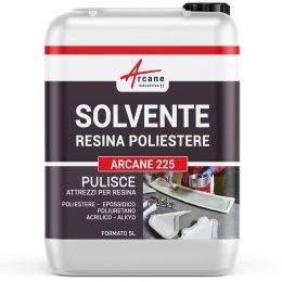 SOLVENTE RESINA POLIESTERE - Pulitore per resina poliestere 5 L