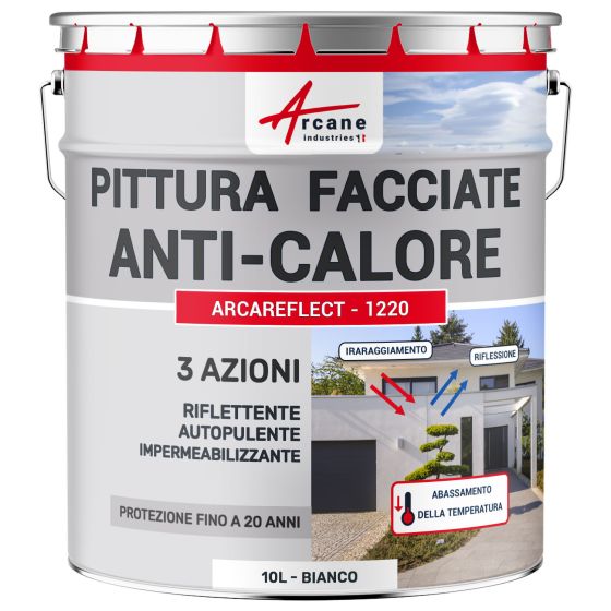 Vernice per facciate riflettente, anti-calore: ARCAREFLECT - 1220 10 L Bianco