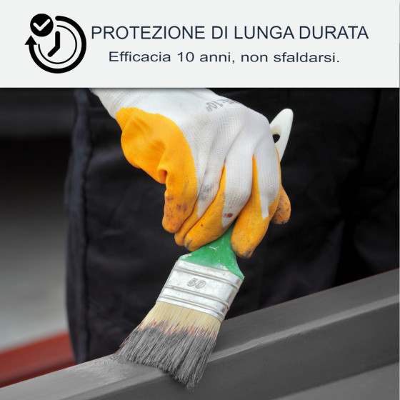Vernice per Galvanizzato e Zinco: ARCALAC 301 2.5 L Rosso Marrone - Ral 3011
