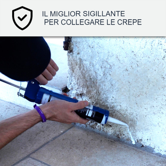 Mastice Acrilico per Muri e Muratura: ARCAMASTIC MACONNERIA 300 ml x 12 Bianco