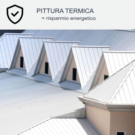 Vernice per tetti Coolroof: ARCAREFLECT - 1198 20 x 10 L Bianco
