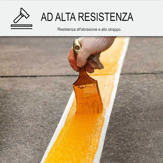 Vernice bituminosa : Resina per rivestimento bituminoso - ARCASPHALT 3 x 15 kg Verde Tennis