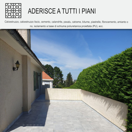 Resina Impermeabilizzante per Piastrellature e Lastre di Terrazzo su Plot: ARCATHAN SC 4 kg Grigio
