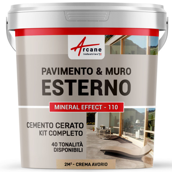 KIT CEMENTO CERATO ESTERNO  2 m²  Crema Avorio