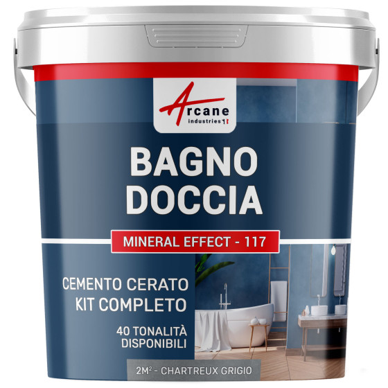 Kit Cemento Cerato Bagno 2 m²  Certosino Grigio