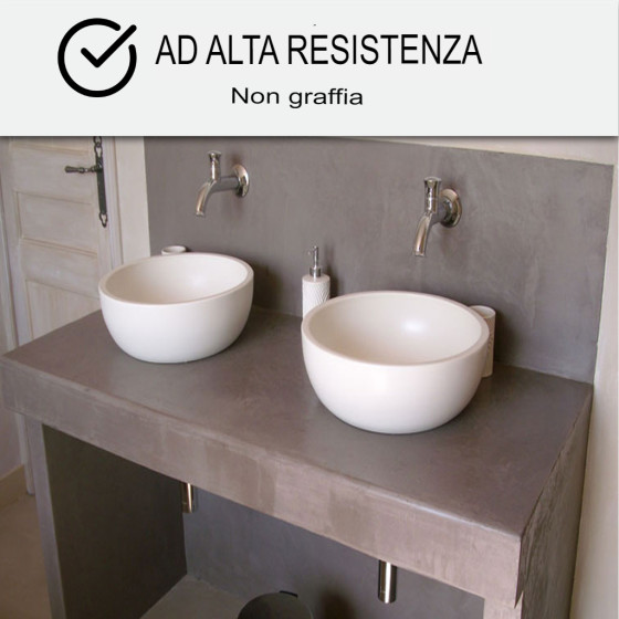 KIT DI BETON CERATO PER PIASTRELLE 2 m²  Flanella Grigio Scuro