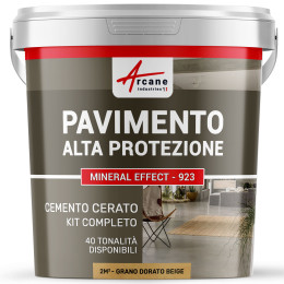 KIT CEMENTO CERATO PER PAVIMENTI  2 m²  Grano Dorato Beige