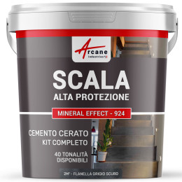 Kit Completo Beton Cerato per Scale 2 m²  Flanella Grigio Scuro