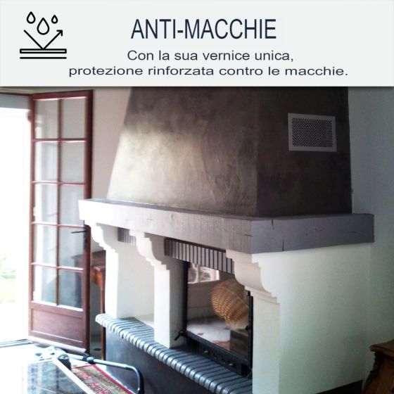 Kit Cemento Cerato per Camino 10 m²  Flanella Grigio Scuro