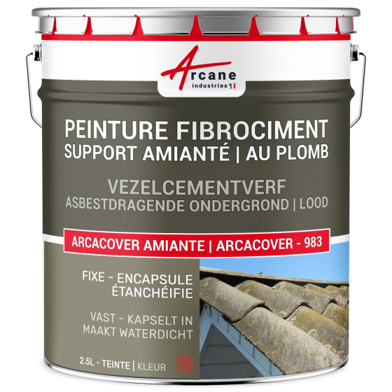 Verf voor vezelcement en inkapseling van asbest en lood ondersteuning: ARCACOVER -983 - 2.5 L