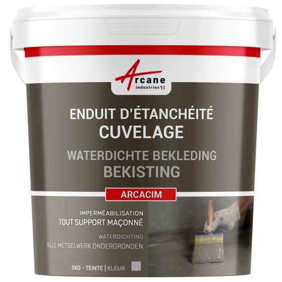 Waterdichte kuipmortel voor beton, afvoerkanaal en fundering: ARCACIM