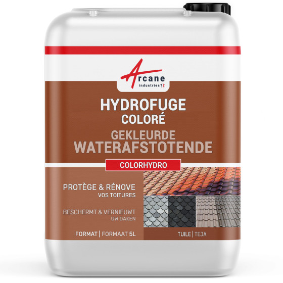 Waterafstotend kleurherstellend impregneermiddel voor dakbedekking van beton