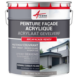 Acrylverf voor Gevelpleister - ARCAFAÇADE RENOV - 10 L (+ of - 60 m² in 1 laag)