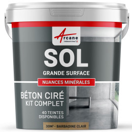 Béton Ciré Sol - Kit Spécial Grande Surface Beige | Maison Etanche