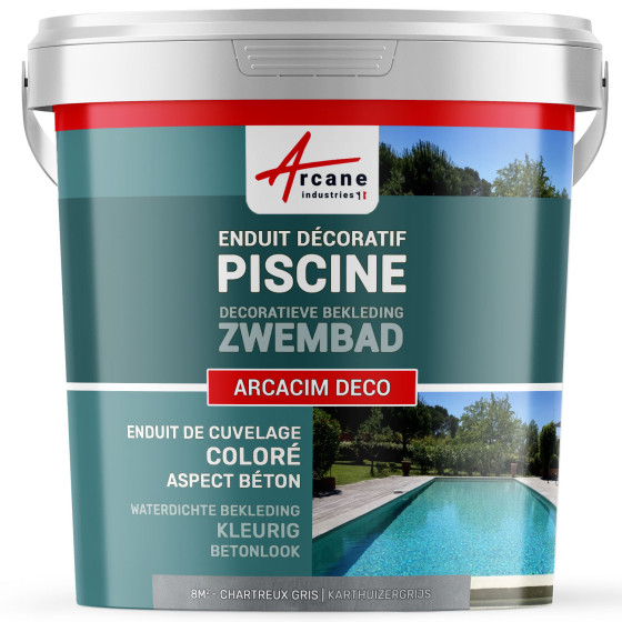 Decoratieve afwerkpleister voor zwembaden: ARCACIM Déco - 8 m²