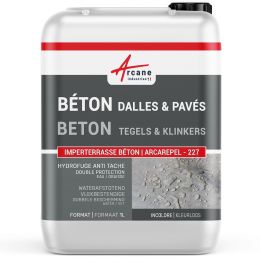 Waterafstotend impregneermiddel voor beton op terrassen, klinkers en poreuze tegels, vlekbestendig: ARCAREPEL -227