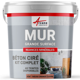KIT BTON CIR MURS  - B‚ton cir‚ sp‚cial murs-Kit30m2-Rocou-orange-cuivre-Aspect / Couleur