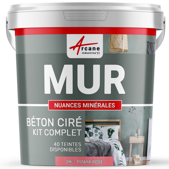 KIT BTON CIR MURS-kit2m2-Satinee-Pitaya-Rose-Aspect / Couleur