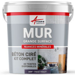 KIT BTON CIR MURS GRANDE SURFACE - B‚ton cir‚ sp‚cial murs-Kit30m2-Figue-Aspect / Couleur