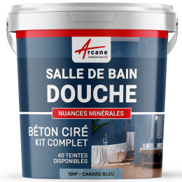 1-Main-Kit B‚ton Cir‚ Salle de Bain : Enduit imperm‚able-kit10m2-Canard-Gris-bleute-Aspect / Couleur