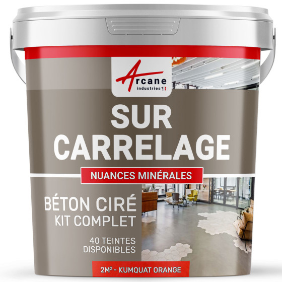 1-Main-KIT BETON CIRE SUR CARRELAGE-kit2m2-Kumquat-Orange-Aspect / Couleur