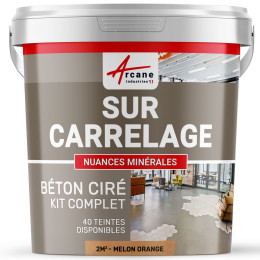 1-Main-KIT BETON CIRE SUR CARRELAGE-kit2m2-Melon-Orange-Aspect / Couleur