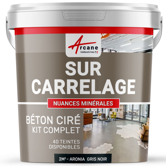 1-Main-KIT BETON CIRE SUR CARRELAGE-kit2m2-Aronia-Gris-Noir-Aspect / Couleur