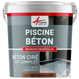 Gewaxt Beton Kit voor Betonnen Zwembaden - Waterdichte Coating met Hoge Weerstand voor ZWEMBADEN